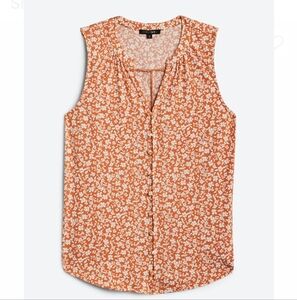 Papermoon button front knit tank.